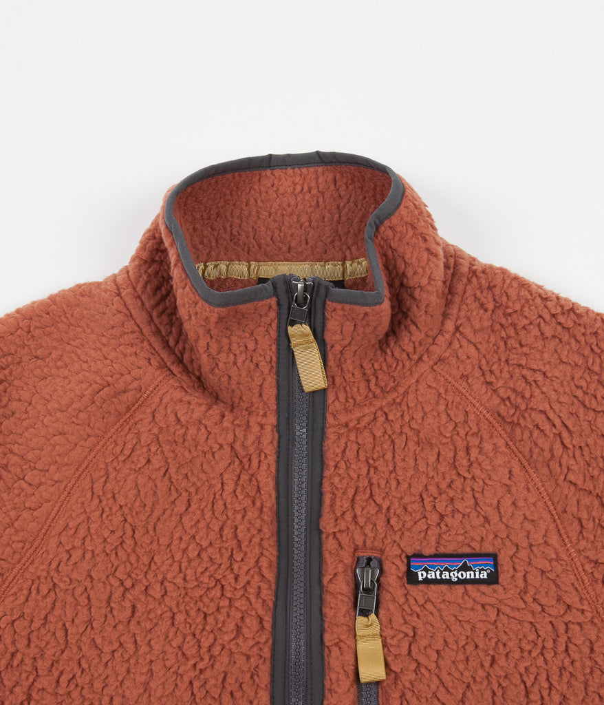 Patagonia retro pile vest spanish red best sale