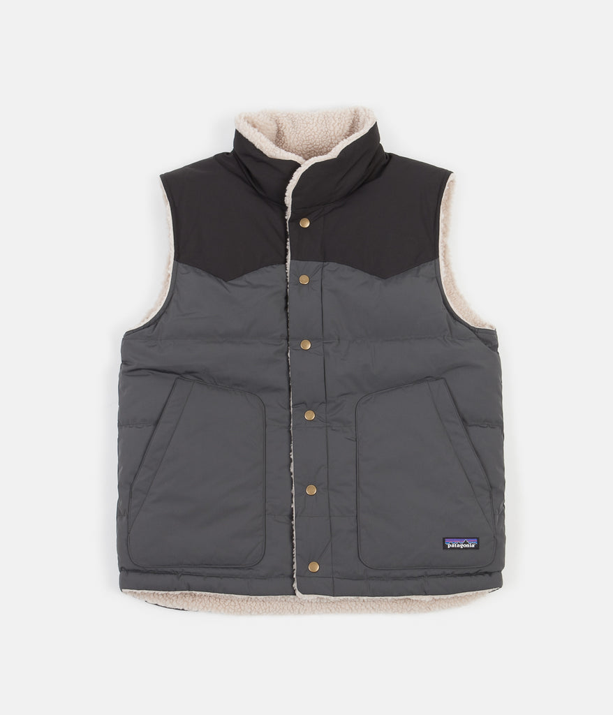 Patagonia Reversible Bivy Down Vest Forge Grey