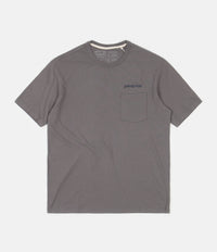 Patagonia Road To Regenerative Pocket T-Shirt in Noble Grey thumbnail