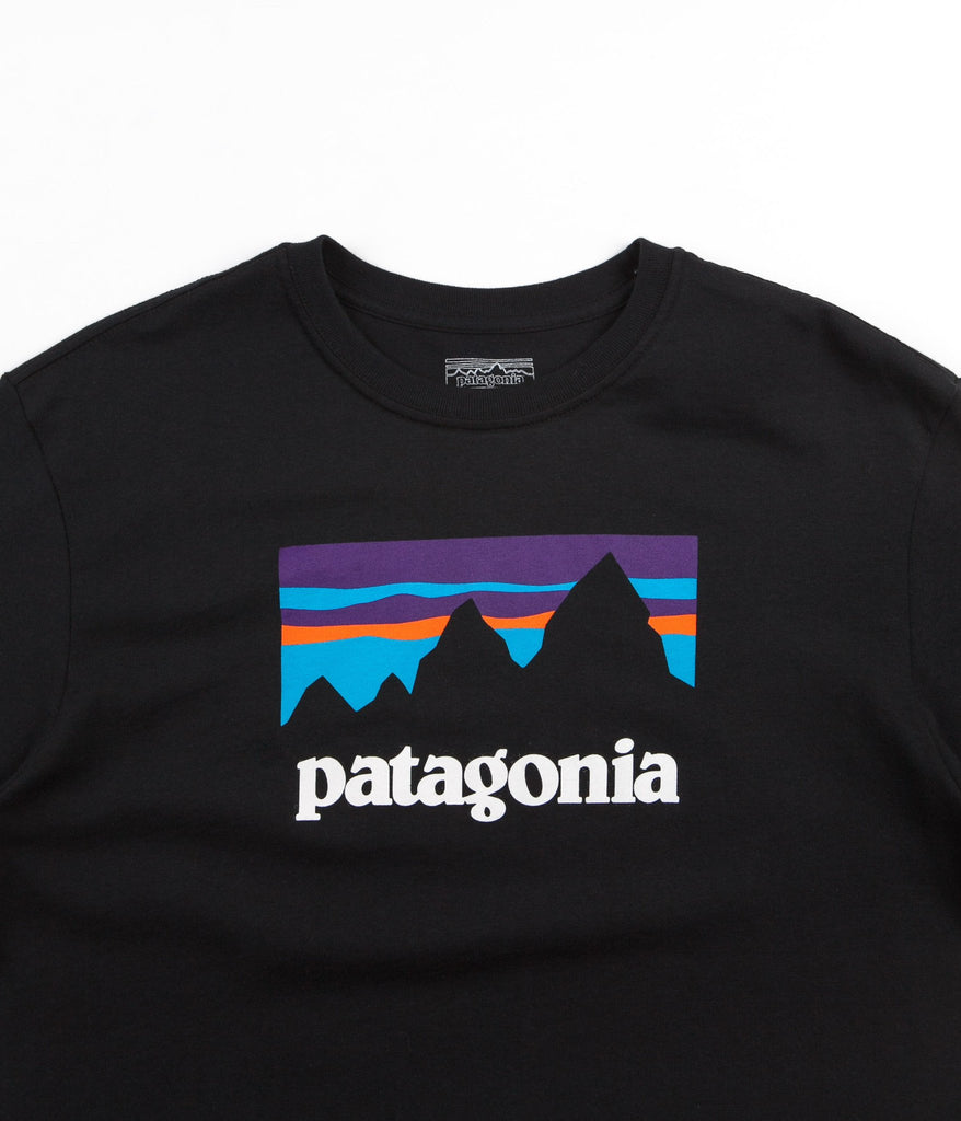 Patagonia Shop Sticker T Shirt Black Always in Colour