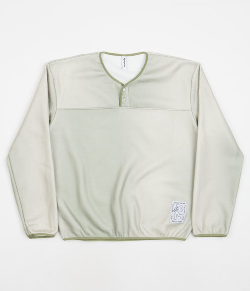 Reception Gradient Snap Neck Sweatshirt - Smoke Green