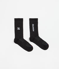 Salomon 365 Crew Socks - Black / White thumbnail