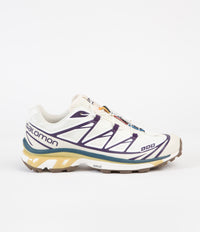 Salomon XT-6 Shoes in Vanilla and Rainy Day / Grape thumbnail