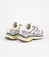 Salomon XT-6 Shoes in Vanilla and Rainy Day / Grape thumbnail