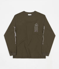 Satta Sol O' Moon Long Sleeve T-Shirt in Charcoal thumbnail