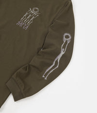 Satta Sol O' Moon Long Sleeve T-Shirt in Charcoal thumbnail