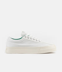 Stepney Workers Club Dellow Canvas Shoes in White and Green thumbnail
