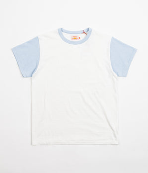 Sunray Sportswear La'ie T-Shirt - Off White / Duck Egg