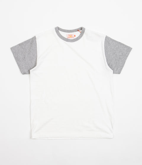 Sunray Sportswear La'ie T-Shirt in Off White and Hambledon Grey
