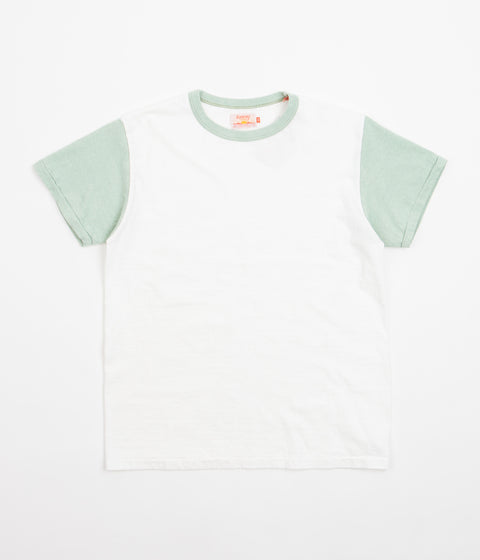 Sunray Sportswear La'ie T-Shirt in Off White and Sage