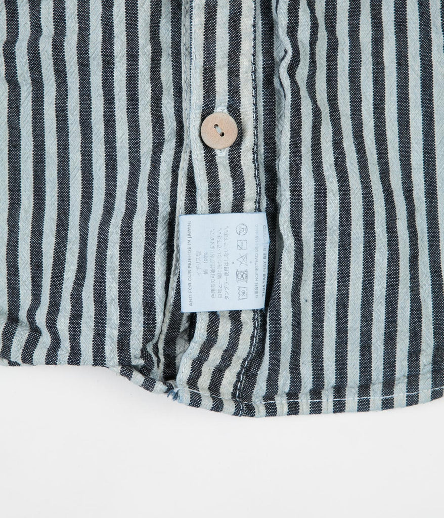 Tender Type 431 Raglan Wallaby Shirt - Indigo Welsh Stripe