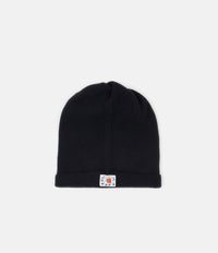 Tender Type 837 Large Drawn Knitted Hat - Navy Cold Felted Lambswool thumbnail