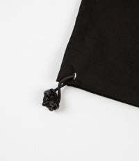 Uniform Bridge Cotton Henley Short Sleeve Shirt - Black thumbnail