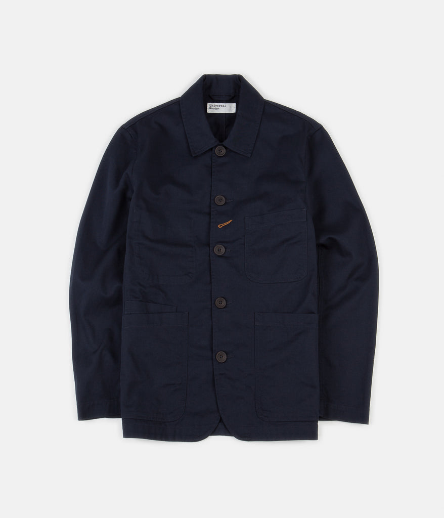 Universal Works Bakers Jacket Navy Always in Colour