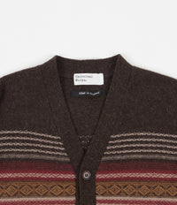 Universal Works Reverse Isle Loose Cardigan in Chocolate thumbnail