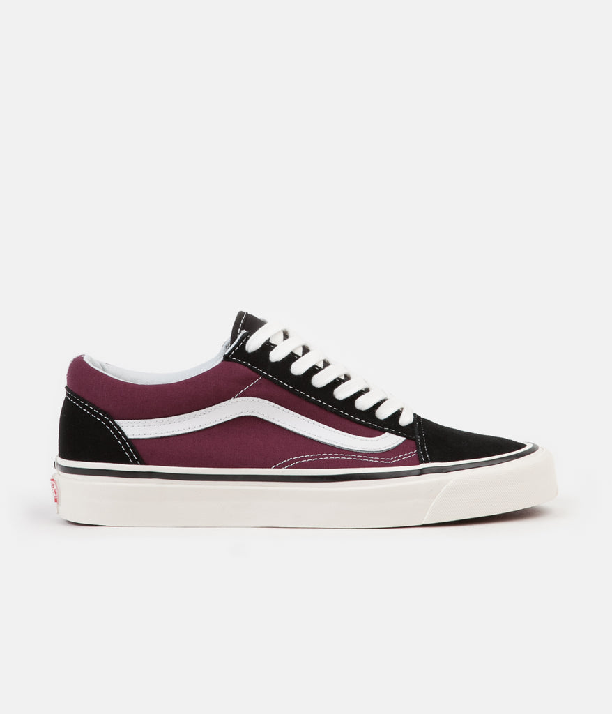 Vans Old Skool 36 DX Anaheim Factory Shoes Black OG Burgundy