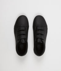 Vans Old Skool V Mono Leather Shoes in Black thumbnail