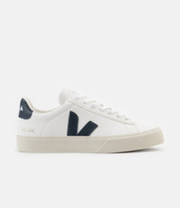 Veja Campo ChromeFree Leather Shoes in White and Nautico thumbnail