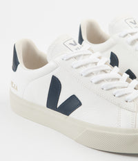 Veja Campo ChromeFree Leather Shoes in White and Nautico thumbnail