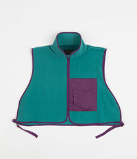 Workware Life Fleece Vest in Turquoise and Purple thumbnail