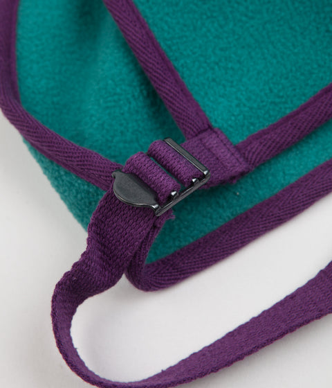 Workware Life Fleece Vest in Turquoise and Purple