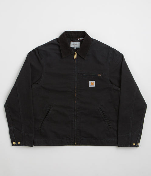 Carhartt Detroit Jacket - Black / Black Stone Canvas