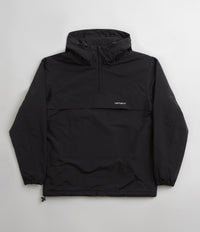 Carhartt Windbreaker Pullover Jacket - Black / White thumbnail