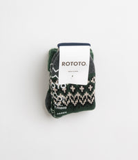RoToTo Comfy Room Nordic Socks - Dark Green thumbnail