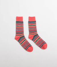 RoToTo Patterned Socks - Red thumbnail