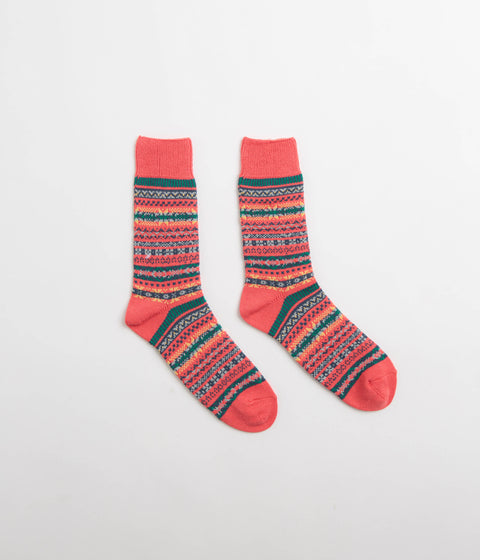 RoToTo Patterned Socks - Red