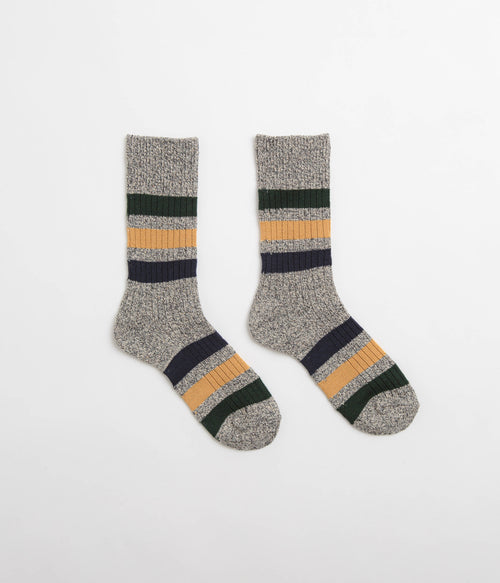 RoToTo Striped Socks - Dark Grey