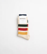 RoToTo Striped Socks - Ivory thumbnail