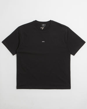 A.P.C. Boxy Micro Logo T-Shirt - Black / White