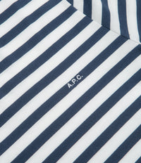 A.P.C. Embroidered Striped T-Shirt - Dark Navy thumbnail