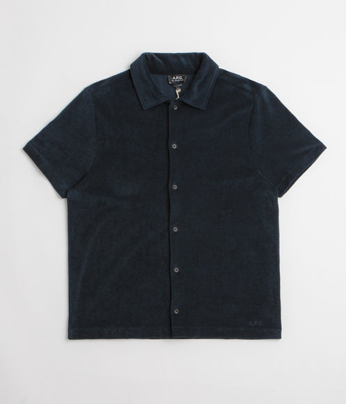 A.P.C. Nicolo Short Sleeve Shirt - Dark Navy