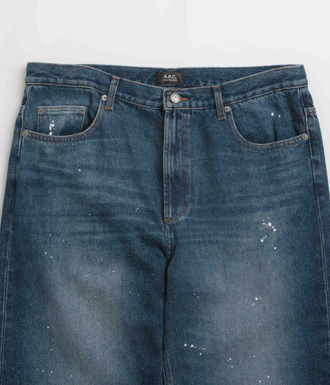 A.P.C. Relaxed H Jeans in Washed Indigo