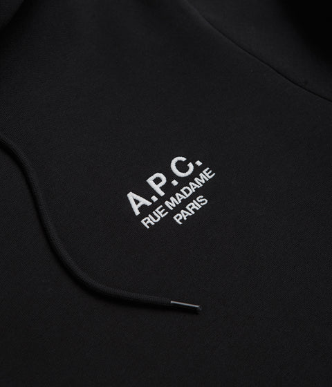 A.P.C. Rue Madame Hoodie in Black and White