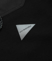 and wander Airly Warm Full Zip Fleece - Black thumbnail