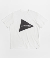and wander Big Logo T-Shirt - White thumbnail