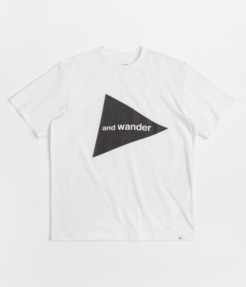 and wander Big Logo T-Shirt - White