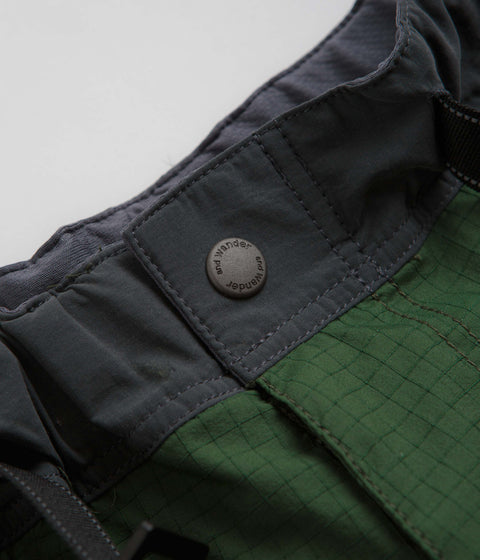 and wander Breath Rip Shorts in Green