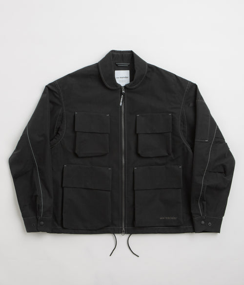 and wander C PE Twill Field Jacket - Black