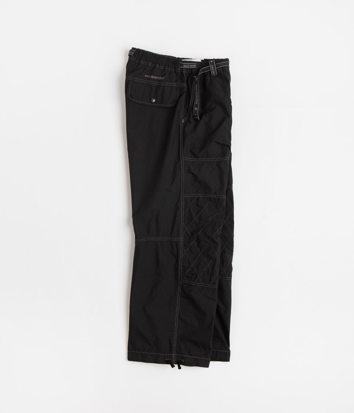 and wander Cordura Rip Mix Pants - Black | Always in Colour