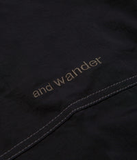 and wander Crinkled Nylon Pants - Black thumbnail