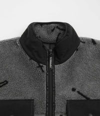 and wander Daijiro Ohara Map Key Boa Jacket - Grey thumbnail