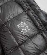 and wander Diamond Stitch Down Jacket - Black thumbnail