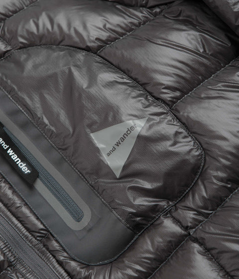 and wander Diamond Stitch Down Jacket in Grey