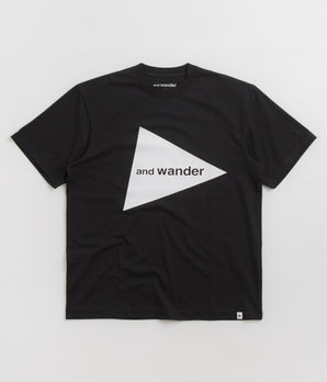 and wander Logo T-Shirt - Black