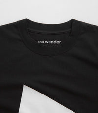 and wander Logo T-Shirt - Black thumbnail