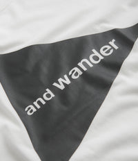 and wander Logo T-Shirt - White thumbnail